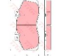 Set placute frana,frana disc TRW GDB5050