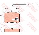 Set placute frana,frana disc TRW GDB985