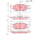 Set frana, frana disc TRW GTD1024</br>Piesa auto pentru Frana disc