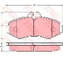 Set frana, frana disc TRW GTD1103</br>Piesa auto pentru Frana disc