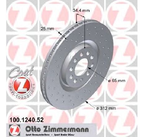 Disc frana ZIMMERMANN 100.1240.52</br>Piesa auto pentru Frana disc Disc frana ZIMMERMANN 100.1240.52</br>Piesa auto pentru Frana disc