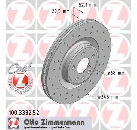 Disc frana ZIMMERMANN 100.3332.52</br>Piesa auto pentru Frana disc Disc frana ZIMMERMANN 100.3332.52</br>Piesa auto pentru Frana disc