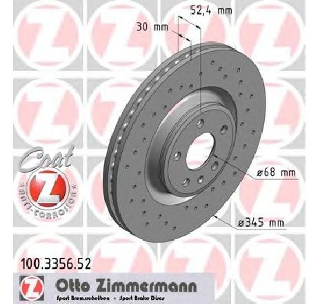 Disc frana ZIMMERMANN 100.3356.52</br>Piesa auto pentru Frana disc Disc frana ZIMMERMANN 100.3356.52</br>Piesa auto pentru Frana disc