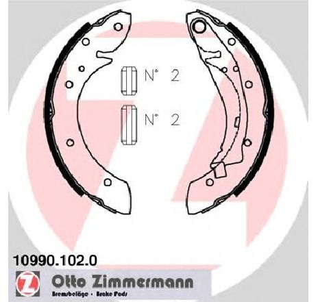 Set saboti frana ZIMMERMANN 10990.102.0 Set saboti frana ZIMMERMANN 10990.102.0