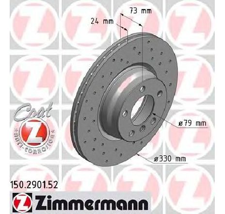 Disc frana ZIMMERMANN 150.2901.52</br>Piesa auto pentru Frana disc Disc frana ZIMMERMANN 150.2901.52</br>Piesa auto pentru Frana disc