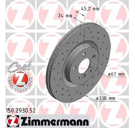 Disc frana ZIMMERMANN 150.2930.52</br>Piesa auto pentru Frana disc Disc frana ZIMMERMANN 150.2930.52</br>Piesa auto pentru Frana disc
