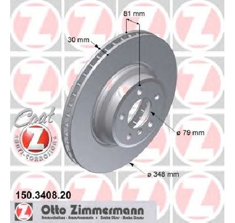 Disc frana ZIMMERMANN 150.3408.20 Disc frana ZIMMERMANN 150.3408.20
