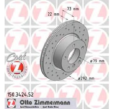 Disc frana ZIMMERMANN 150.3424.52</br>Piesa auto pentru Frana disc Disc frana ZIMMERMANN 150.3424.52</br>Piesa auto pentru Frana disc