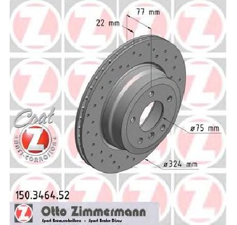 Disc frana ZIMMERMANN 150.3464.52</br>Piesa auto pentru Frana disc Disc frana ZIMMERMANN 150.3464.52</br>Piesa auto pentru Frana disc