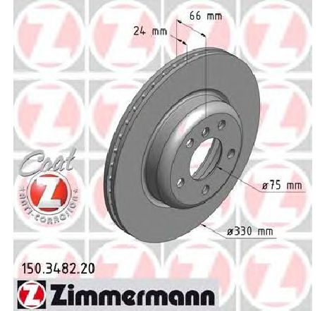 Disc frana ZIMMERMANN 150.3482.20</br>Piesa auto pentru Frana disc Disc frana ZIMMERMANN 150.3482.20</br>Piesa auto pentru Frana disc