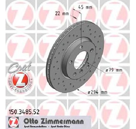 Disc frana ZIMMERMANN 150.3485.52</br>Piesa auto pentru Frana disc Disc frana ZIMMERMANN 150.3485.52</br>Piesa auto pentru Frana disc
