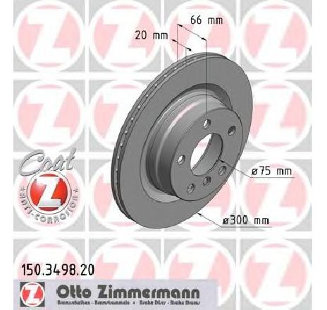 Disc frana ZIMMERMANN 150.3498.20 Disc frana ZIMMERMANN 150.3498.20