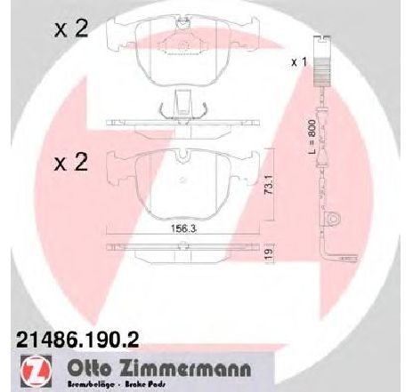 Set placute frana,frana disc ZIMMERMANN 21486.190.2</br>Piesa auto pentru Piese de service/ Inspectie / Intretinere Set placute frana,frana disc ZIMMERMANN 21486.190.2</br>Piesa auto pentru Piese de service/ Inspectie / Intretinere