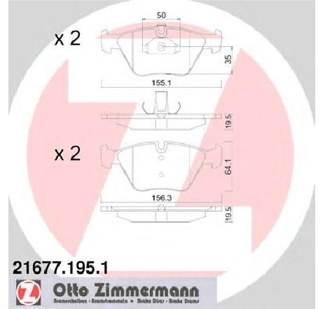 Set placute frana,frana disc ZIMMERMANN 21677.195.1</br>Piesa auto pentru Frana disc Set placute frana,frana disc ZIMMERMANN 21677.195.1</br>Piesa auto pentru Frana disc