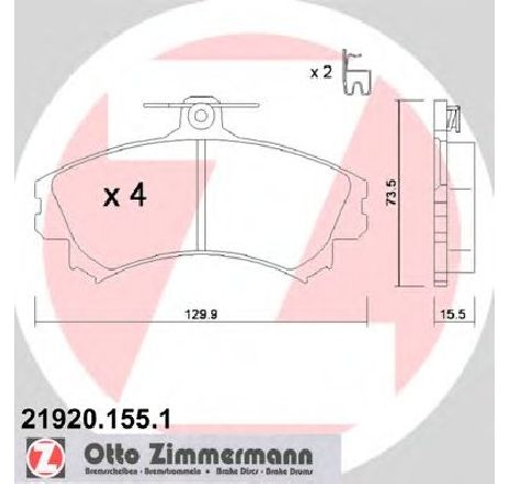 Set placute frana,frana disc ZIMMERMANN 21920.155.1</br>Piesa auto pentru Frana disc Set placute frana,frana disc ZIMMERMANN 21920.155.1</br>Piesa auto pentru Frana disc