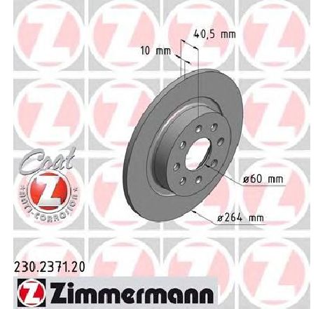 Disc frana ZIMMERMANN 230.2371.20</br>Piesa auto pentru Frana disc Disc frana ZIMMERMANN 230.2371.20</br>Piesa auto pentru Frana disc