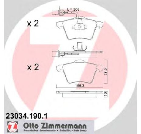 Set placute frana,frana disc ZIMMERMANN 23034.190.1</br>Piesa auto pentru Frana disc Set placute frana,frana disc ZIMMERMANN 23034.190.1</br>Piesa auto pentru Frana disc
