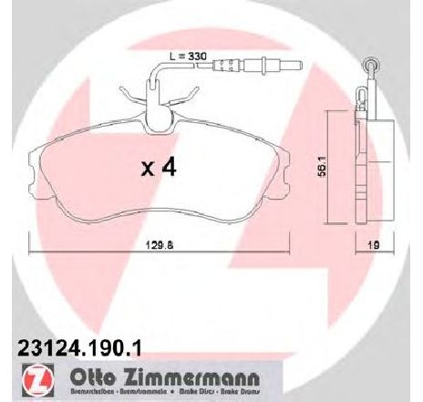Set placute frana,frana disc ZIMMERMANN 23124.190.1</br>Piesa auto pentru Frana disc Set placute frana,frana disc ZIMMERMANN 23124.190.1</br>Piesa auto pentru Frana disc