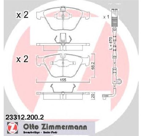 Set placute frana,frana disc ZIMMERMANN 23312.200.2</br>Piesa auto pentru Categorii Set placute frana,frana disc ZIMMERMANN 23312.200.2</br>Piesa auto pentru Categorii