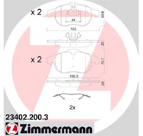 Set placute frana,frana disc ZIMMERMANN 23402.200.3</br>Piesa auto pentru Frana disc Set placute frana,frana disc ZIMMERMANN 23402.200.3</br>Piesa auto pentru Frana disc