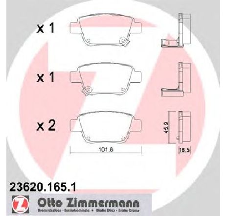 Set placute frana,frana disc ZIMMERMANN 23620.165.1</br>Piesa auto pentru Frana disc Set placute frana,frana disc ZIMMERMANN 23620.165.1</br>Piesa auto pentru Frana disc