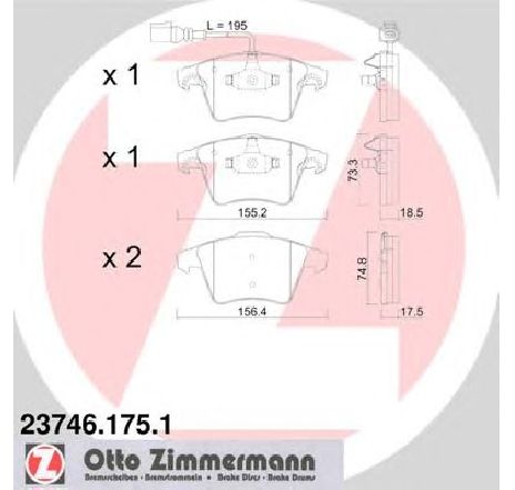 Set placute frana,frana disc ZIMMERMANN 23746.175.1</br>Piesa auto pentru Frana disc Set placute frana,frana disc ZIMMERMANN 23746.175.1</br>Piesa auto pentru Frana disc