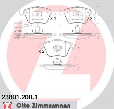 Set placute frana,frana disc ZIMMERMANN 23801.200.1</br>Piesa auto pentru Frana disc Set placute frana,frana disc ZIMMERMANN 23801.200.1</br>Piesa auto pentru Frana disc