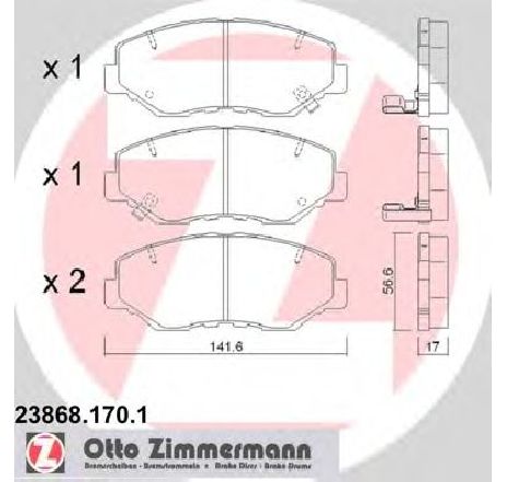 Set placute frana,frana disc ZIMMERMANN 23868.170.1</br>Piesa auto pentru Frana disc Set placute frana,frana disc ZIMMERMANN 23868.170.1</br>Piesa auto pentru Frana disc