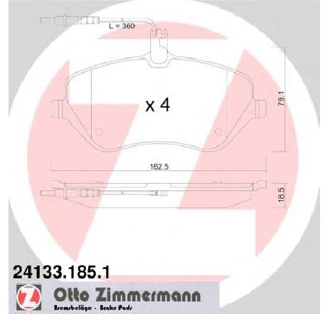 Set placute frana,frana disc ZIMMERMANN 24133.185.1</br>Piesa auto pentru Frana disc Set placute frana,frana disc ZIMMERMANN 24133.185.1</br>Piesa auto pentru Frana disc