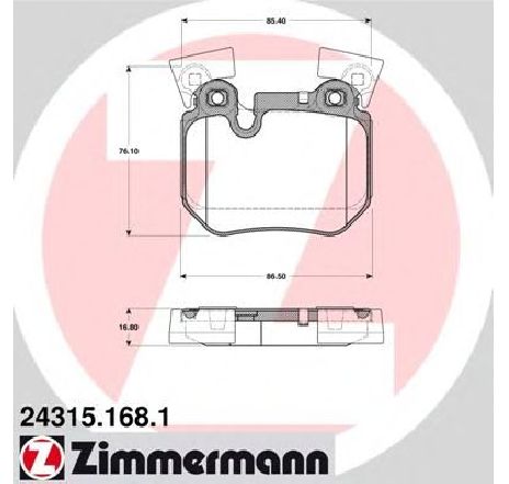 Set placute frana,frana disc ZIMMERMANN 24315.168.1</br>Piesa auto pentru Piese de service/ Inspectie / Intretinere Set placute frana,frana disc ZIMMERMANN 24315.168.1</br>Piesa auto pentru Piese de service/ Inspectie / Intretinere