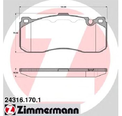 Set placute frana,frana disc ZIMMERMANN 24316.170.1</br>Piesa auto pentru Piese de service/ Inspectie / Intretinere Set placute frana,frana disc ZIMMERMANN 24316.170.1</br>Piesa auto pentru Piese de service/ Inspectie / Intretinere