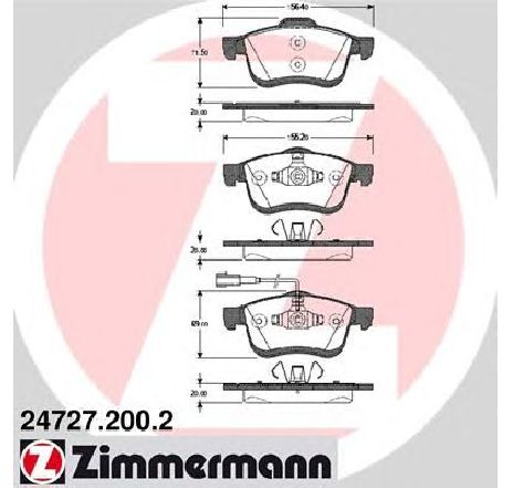 Set placute frana,frana disc ZIMMERMANN 24727.200.2</br>Piesa auto pentru Frana disc Set placute frana,frana disc ZIMMERMANN 24727.200.2</br>Piesa auto pentru Frana disc