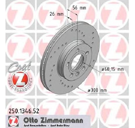 Disc frana ZIMMERMANN 250.1346.52</br>Piesa auto pentru Frana disc Disc frana ZIMMERMANN 250.1346.52</br>Piesa auto pentru Frana disc