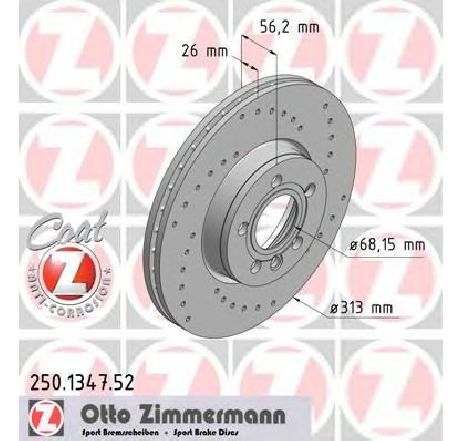 Disc frana ZIMMERMANN 250.1347.52</br>Piesa auto pentru Frana disc Disc frana ZIMMERMANN 250.1347.52</br>Piesa auto pentru Frana disc
