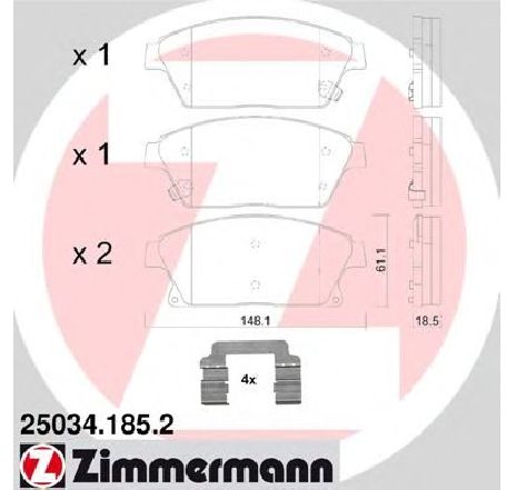 Set placute frana,frana disc ZIMMERMANN 25034.185.2</br>Piesa auto pentru Frana disc Set placute frana,frana disc ZIMMERMANN 25034.185.2</br>Piesa auto pentru Frana disc