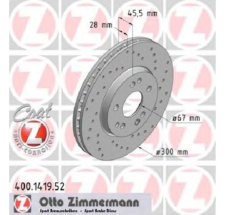 Disc frana ZIMMERMANN 400.1419.52</br>Piesa auto pentru Frana disc Disc frana ZIMMERMANN 400.1419.52</br>Piesa auto pentru Frana disc