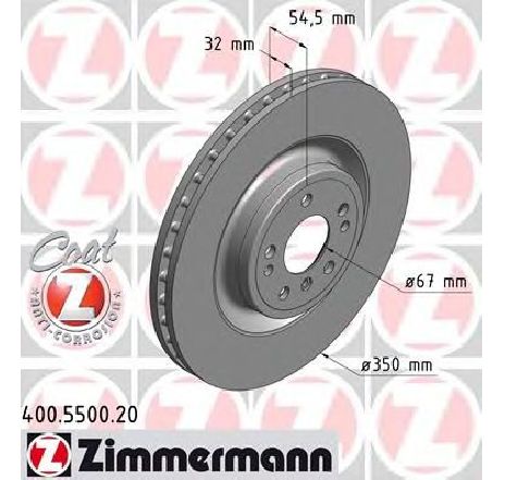 Disc frana ZIMMERMANN 400.5500.20</br>Piesa auto pentru Frana disc Disc frana ZIMMERMANN 400.5500.20</br>Piesa auto pentru Frana disc