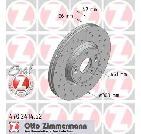 Disc frana ZIMMERMANN 470.2414.52 Disc frana ZIMMERMANN 470.2414.52