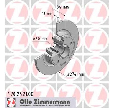 Disc frana ZIMMERMANN 470.2421.00 Disc frana ZIMMERMANN 470.2421.00