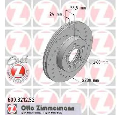 Disc frana ZIMMERMANN 600.3212.52</br>Piesa auto pentru Frana disc Disc frana ZIMMERMANN 600.3212.52</br>Piesa auto pentru Frana disc