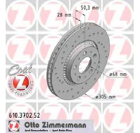 Disc frana ZIMMERMANN 610.3702.52</br>Piesa auto pentru Frana disc Disc frana ZIMMERMANN 610.3702.52</br>Piesa auto pentru Frana disc