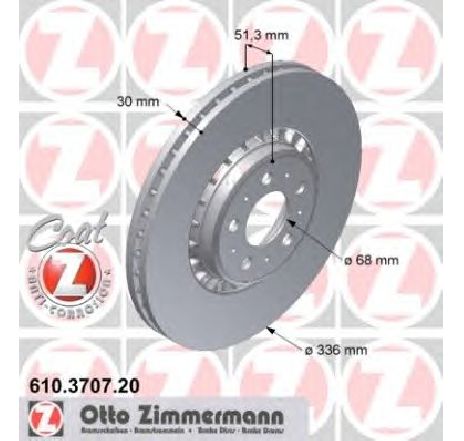 Disc frana ZIMMERMANN 610.3707.20</br>Piesa auto pentru Frana disc Disc frana ZIMMERMANN 610.3707.20</br>Piesa auto pentru Frana disc