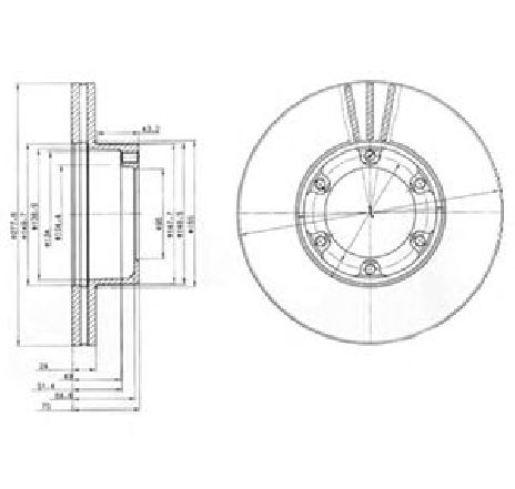 Disc frana DELPHI BG2286 Disc frana DELPHI BG2286