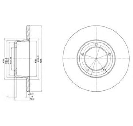 Disc frana DELPHI BG2297</br>Piesa auto pentru LAND ROVER DEFENDER Cabrio (LD) 2.4 Td4 4x4 Disc frana DELPHI BG2297</br>Piesa auto pentru LAND ROVER DEFENDER Cabrio (LD) 2.4 Td4 4x4
