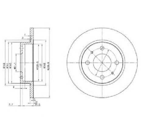 Disc frana DELPHI BG2379 Disc frana DELPHI BG2379