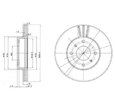 Disc frana DELPHI BG2567</br>Piesa auto pentru Frana disc Disc frana DELPHI BG2567</br>Piesa auto pentru Frana disc