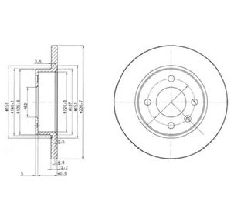 Disc frana DELPHI BG2576 Disc frana DELPHI BG2576
