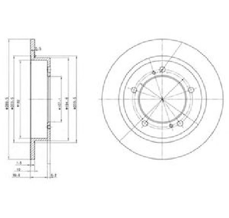 Disc frana DELPHI BG2584</br>Piesa auto pentru Frana disc Disc frana DELPHI BG2584</br>Piesa auto pentru Frana disc