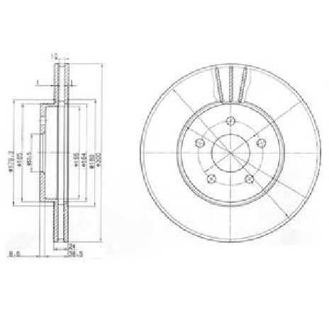 Disc frana DELPHI BG3537C</br>Piesa auto pentru Frana disc Disc frana DELPHI BG3537C</br>Piesa auto pentru Frana disc