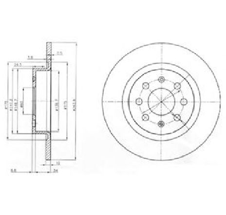 Disc frana DELPHI BG3945</br>Piesa auto pentru Frana disc Disc frana DELPHI BG3945</br>Piesa auto pentru Frana disc